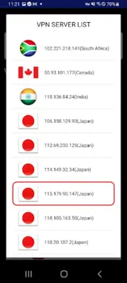 VPN ( AUTO IP CHANGE ) android App screenshot 4